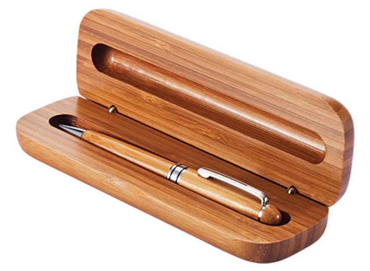 B41 - Set Bolígrafo Estuche de Bamboo